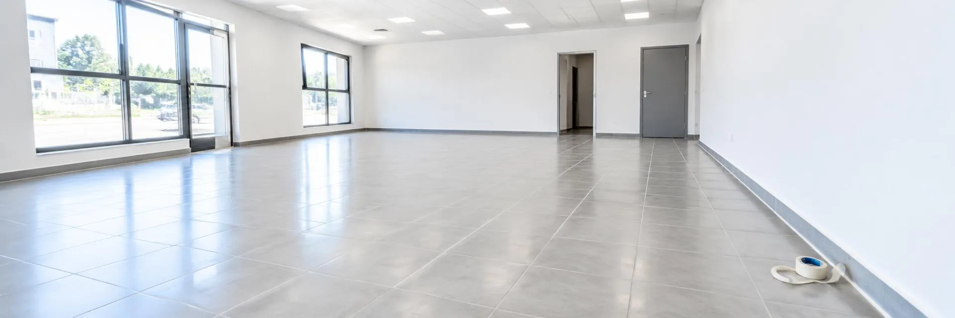 Finished commercial interior